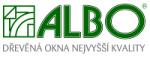 logo firmy ALBO - dřevěná a dřevohliníková okna a dveře